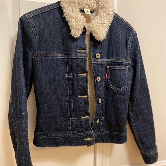 Levi’s Denim Sherpa Lined Jacket XS